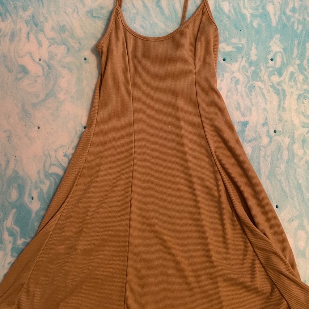 Mustard yellow mini dress